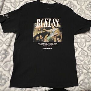 Size Large, Young and Reckless Mens Graphic Tshirt